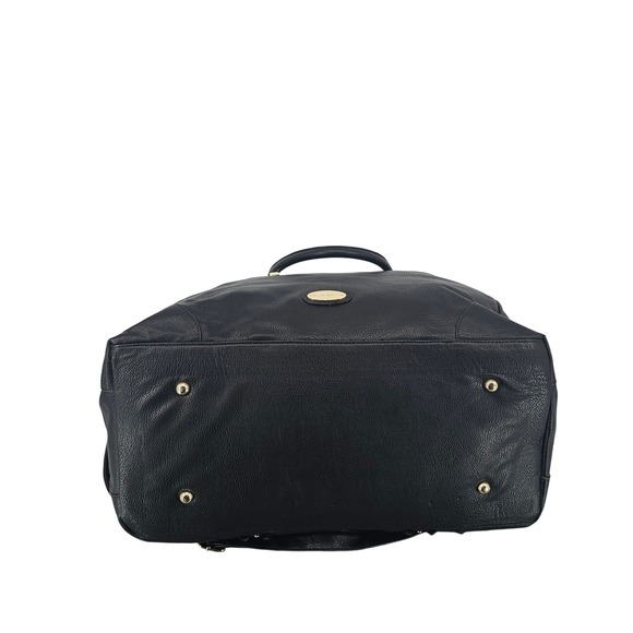 Big Buddha Black Faux Leather Studded XL Duffle Travel Bag EmbelishedY2K - Picture 7 of 13